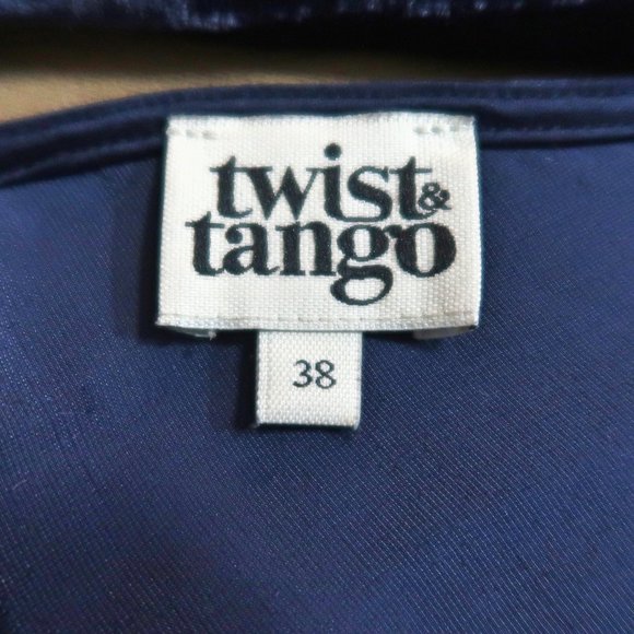 Twist & Tango Black Velvet Dress Size 38 - Picture 8 of 9